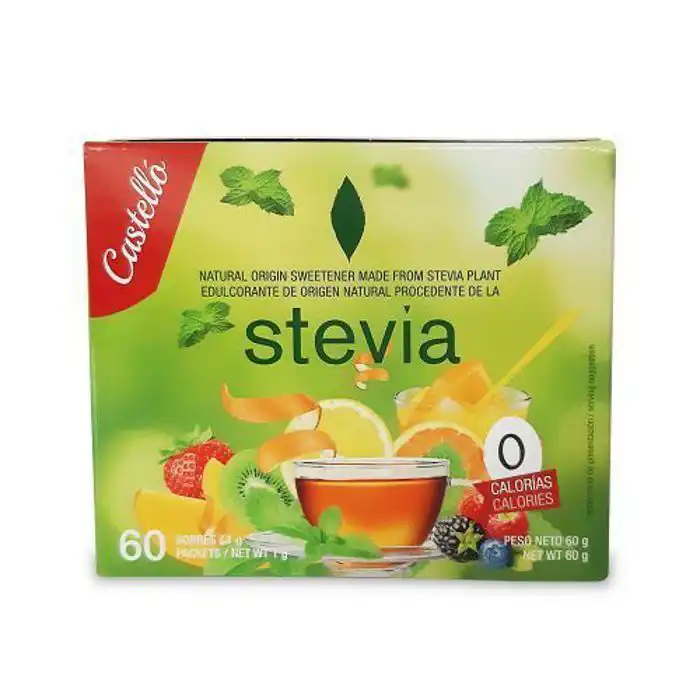 Castello Stevia en Sachet Sans Gluten – 60 Gr