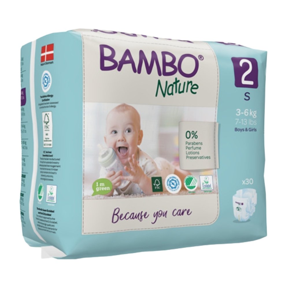 Bambo Nature Couches N°2 S 3-6Kg – 30u