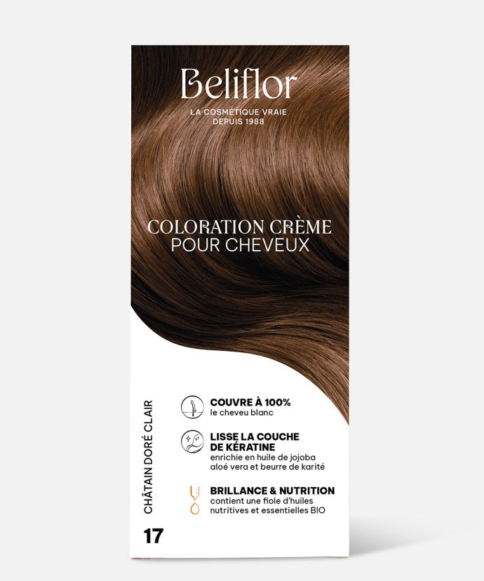 BELIFLOR  TEINTURE 17 CHATAIN DORE CLAIR
