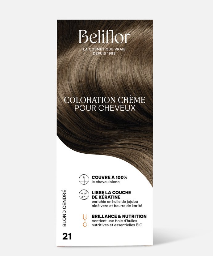 BELIFLOR  TEINTURE 21 BLOND CENDRE