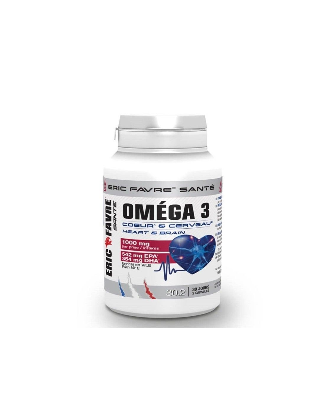 ERIC FAVRE OMEGA 3 CŒUR & CERVEAU 1000 MG