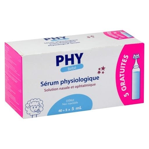GILBERT SERUM PHYSIOLOGIQUE 5 ML Boîte DE 40+5 UNIDOSES GRATUITES