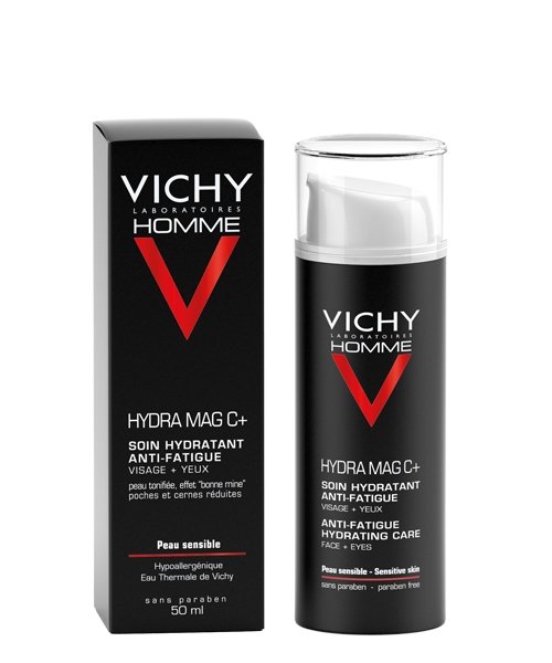VICHY HOMME HYDRA MAG C + – SOIN HYDRATANT ANTI-FATIGUE VISAGE + YEUX 50 ML