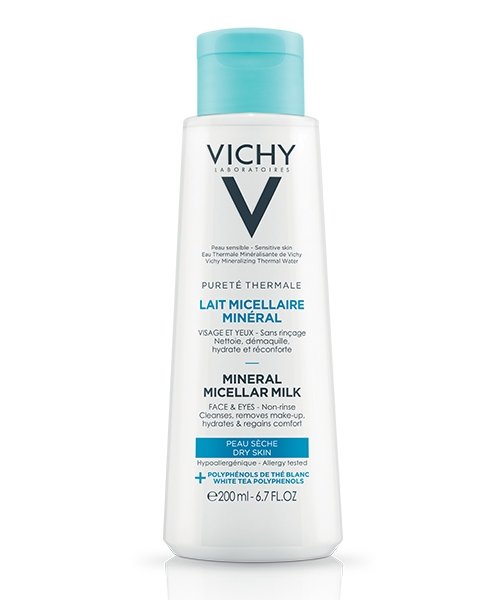 VICHY PURETE THERMALE LAIT MICELLAIRE MINÉRAL-PEAU SÈCHE 200 ML