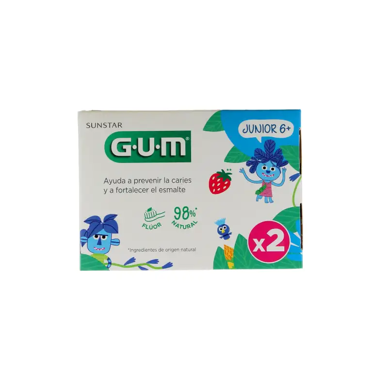 GUM PACK DUO DENTIFRICE JUNIOR +7ANS 50ML REF 3004/2
