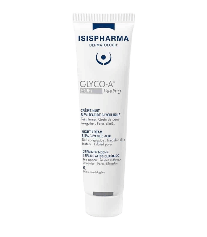 Isispharma Glyco-A Soft Peeling Crème Nuit 5.5% Acide Glycolique 30ml
