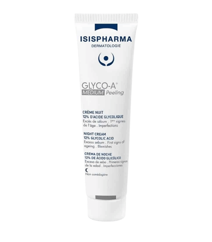 Isispharma Glyco-A Medium Peeling Crème Nuit 12% Acide Glycolique 30ml