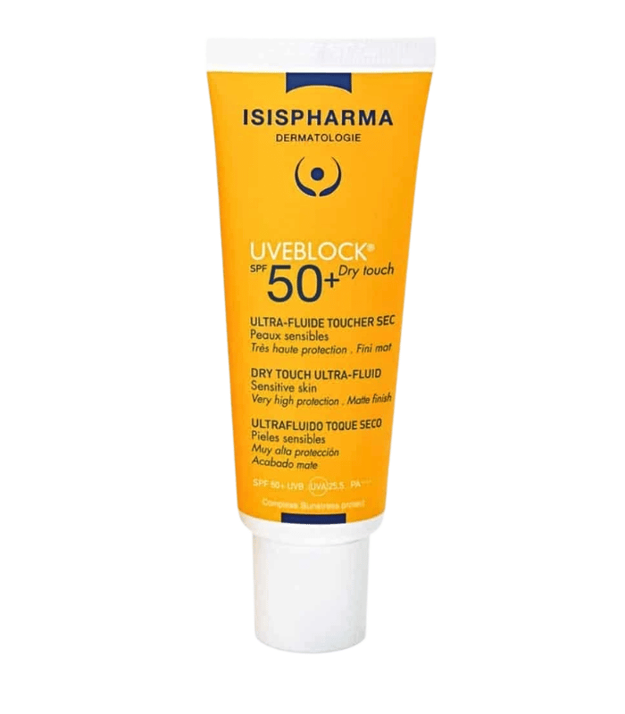 Isispharma Uveblock Ultra-Fluide SPF50+ Teinte Medium Toucher Sec Peaux Grasses 40ml