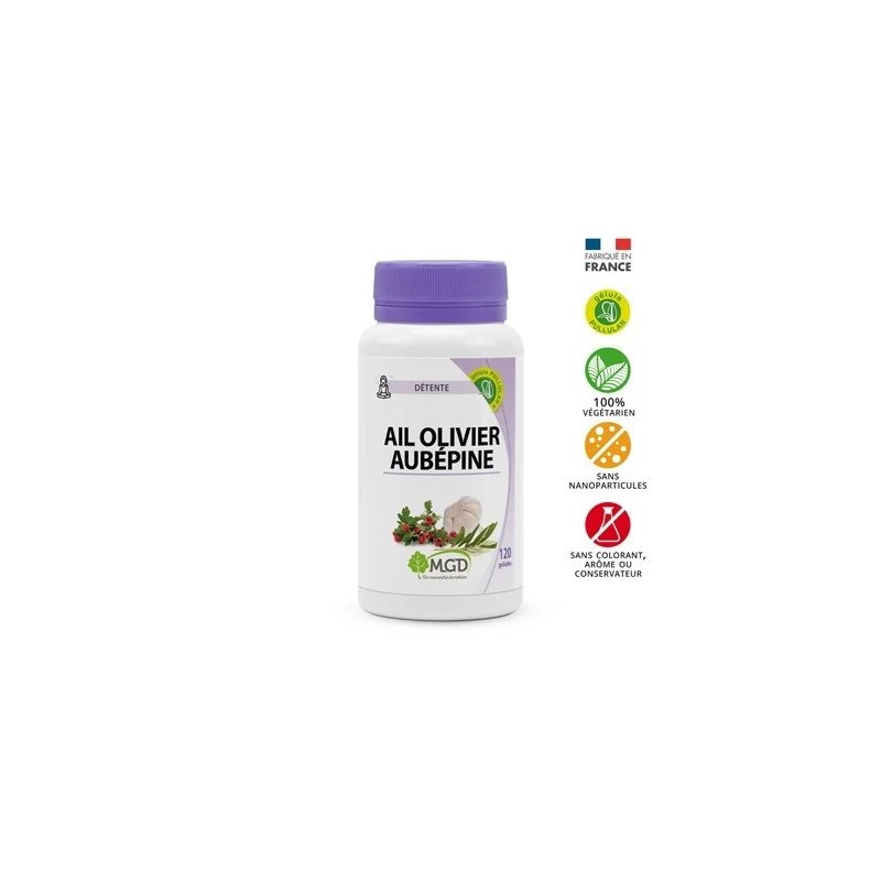 MGD Ail Olivier Aubépine 120 Gélules