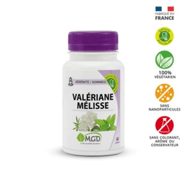 MGD Valériane Mélisse 60 Gélules