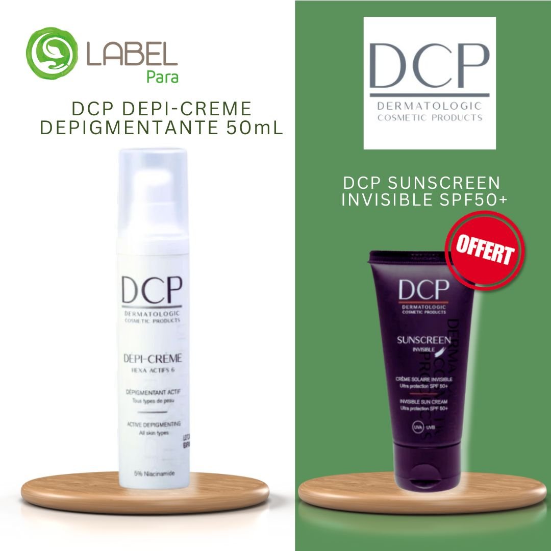 DCP DEPI-CREME DEPIGMENTANTE 50mL  + DCP SUNSCREEN INVISIBLE SPF50+