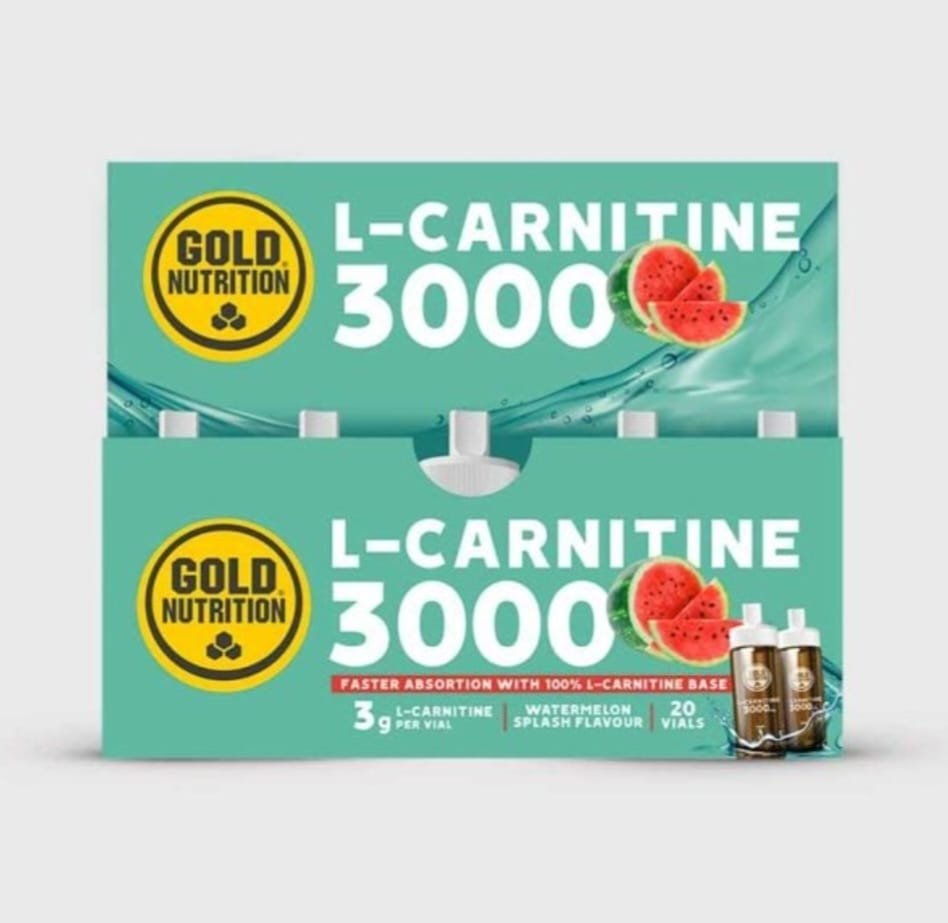GOLD NUTRITION  GOLD L-CARNITINE LIQUIDE 3000 MG (20 AMPOULES)  – PASTEQUE