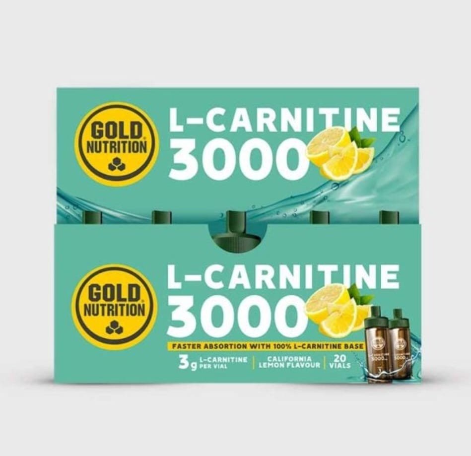 GOLD NUTRITION  GOLD L-CARNITINE LIQUIDE 3000 MG (20 AMPOULES)  – CITRON