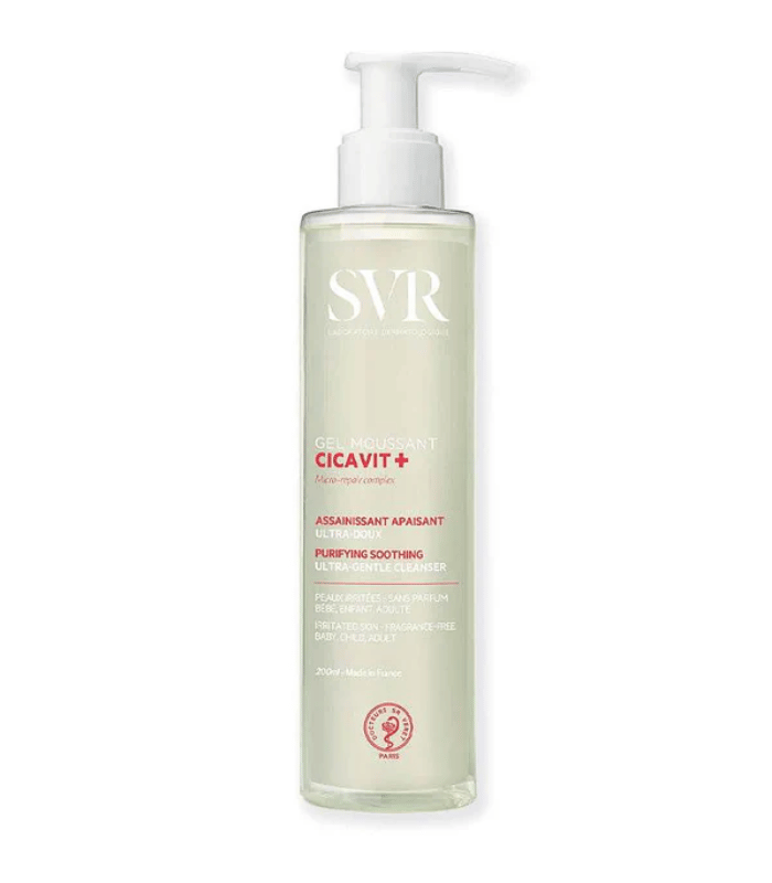 Svr Cicavit+ Gel Moussant Nettoyant Apaisant Peaux Sensibles 200ml
