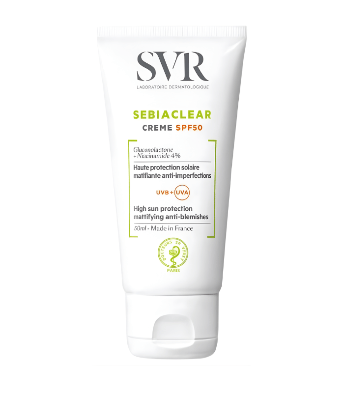 Svr Sebiaclear Crème Solaire SPF50 Matifiante Anti-Imperfections  40ml