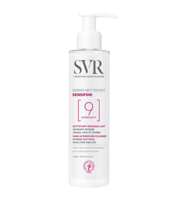 Svr Sensifine Dermo-Nettoyant Démaquillant Apaisant Peaux Sensibles 200ml