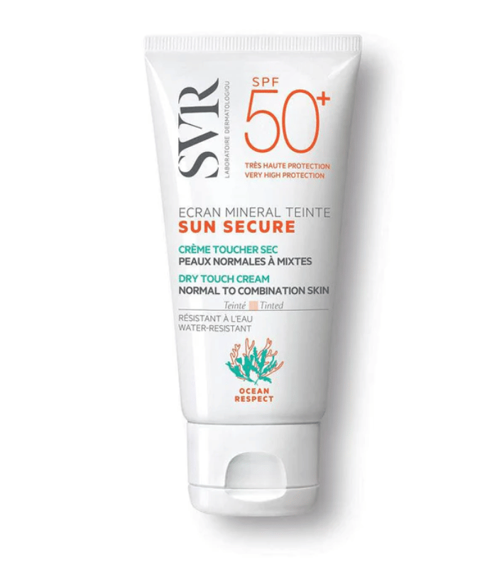 Svr Sun Secure Crème Minérale Teintée SPF50+ Toucher Sec Peaux Normales à Mixtes 60g