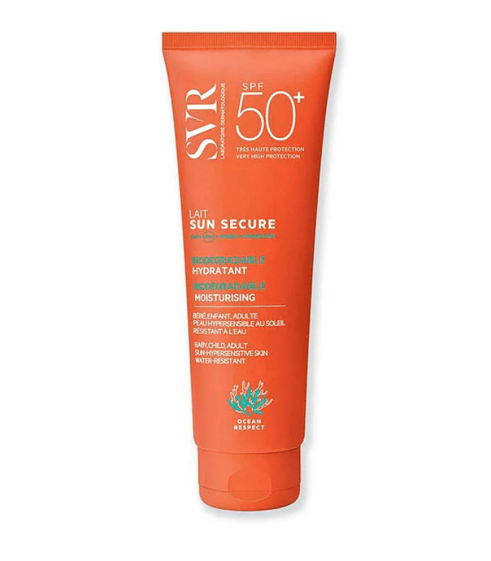 Svr Sun Secure Lait Hydratant SPF50+ Protection Solaire Visage Corps Peaux Sensibles 250ml