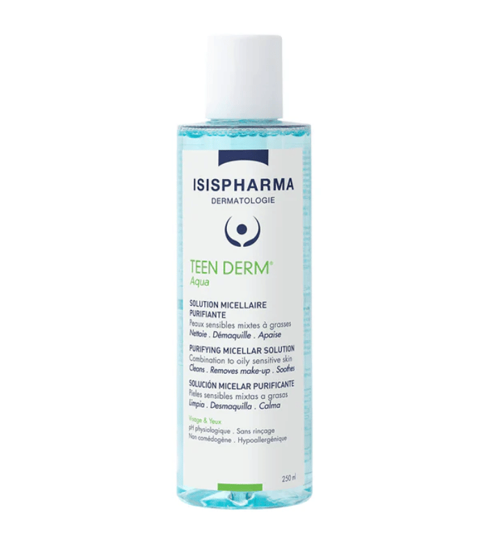 Isispharma Teen Derm Aqua Solution Micellaire Purifiante Peaux Grasses 250ml