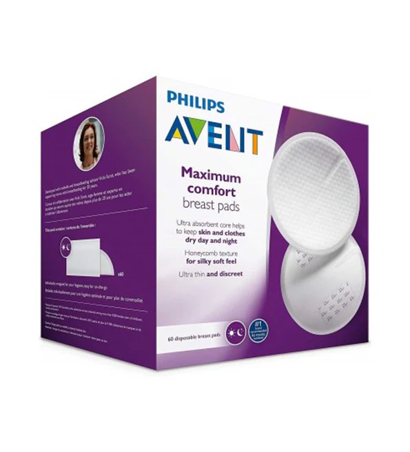 Philips Avent Coussinets d&rsquo;allaitement Jetables (Jour) x60 (SCF254/61)