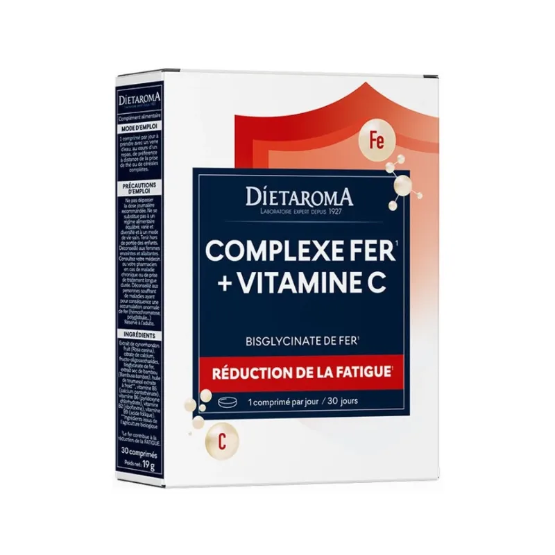 Dietaroma
Complexe Fer + vitamine C 30CP