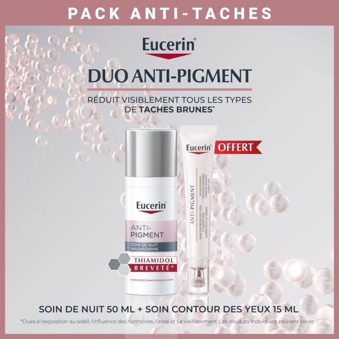 EUCERIN Pack Anti-Pigment : Soin de Nuit + Contour des Yeux 15ml Offert