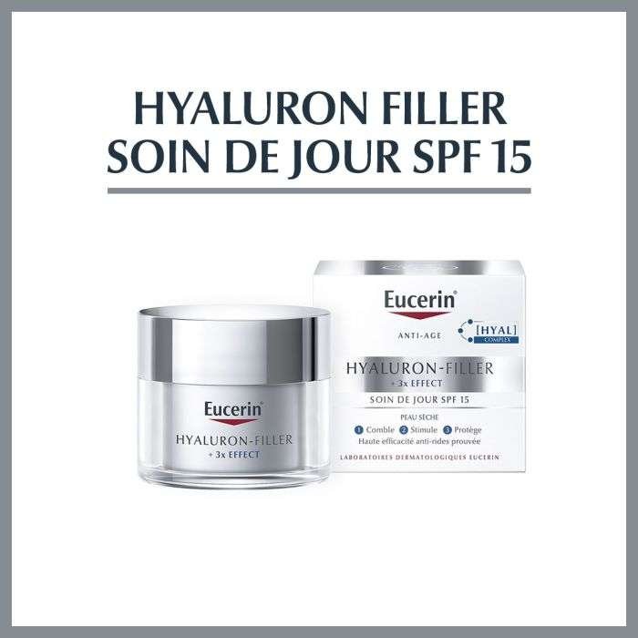 EUCERIN HYALURON FILLER 3* EFFECT SOIN DE JOUR SPF 15 PEAU SECHE