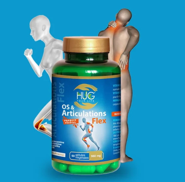 Hug your life Os & Articulation flex – 60 gélules