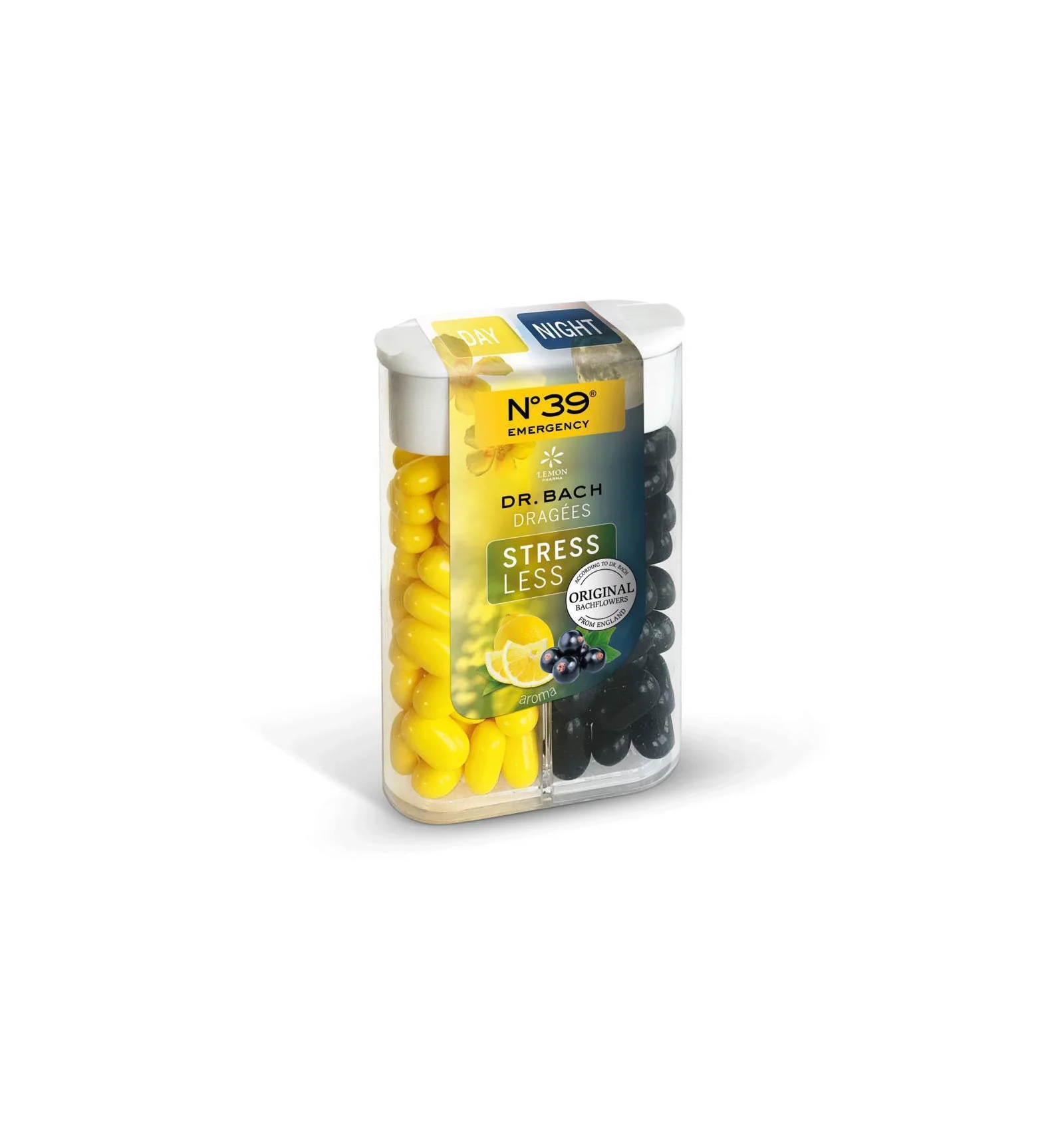 DR BACH Stressless Fleurs de Bach dragées Jour/Nuit 44g