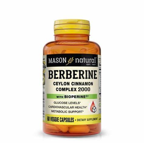 Mason Natural Berberine Ceylon Cinnamon Complex 2000
