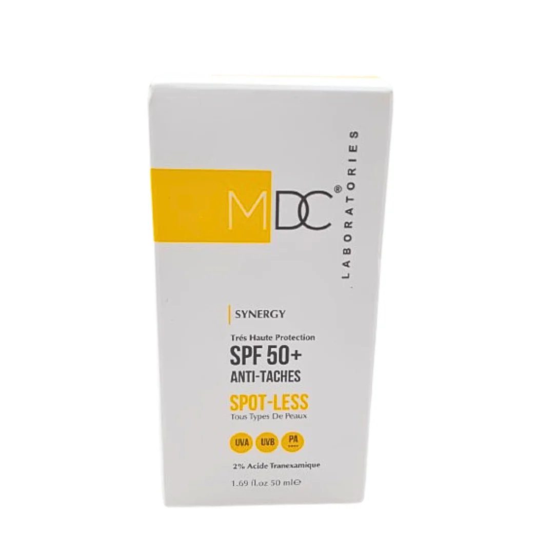 MDC SYNERGY ECRAN SOLAIRE SPF 50 SPOTLESS TOUS TYPES DE PEAUX 50 ML