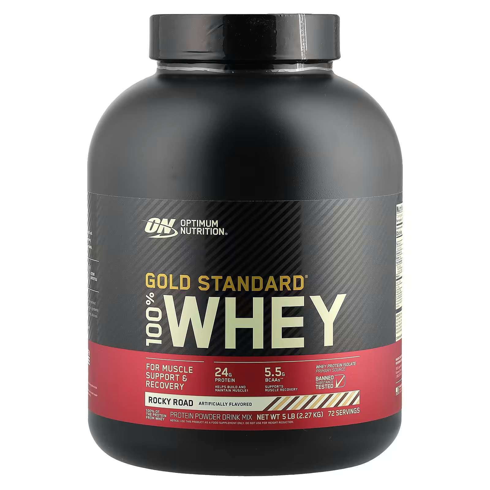 OPTIMUM NUTRITION GOLD STANDARD 100% Whey Protein Powder, Rocky Road