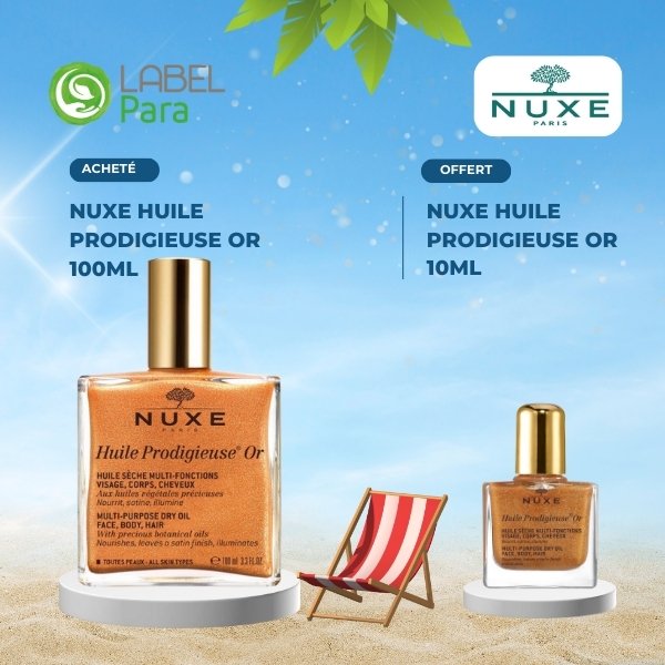 NUXE HUILE PRODIGIEUSE OR 100ML + NUXE HUILE PRODIGIEUSE OR 10ML