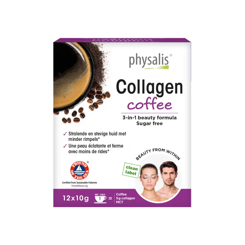 PHYSALIS COLLAGEN COFFEE 3EN1 B12 SACHETS