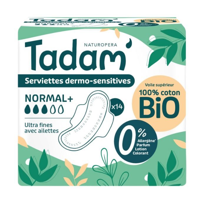 TADAM SERVIETTES ULTRA FINES AVEC AILETTES NORMAL+ x14