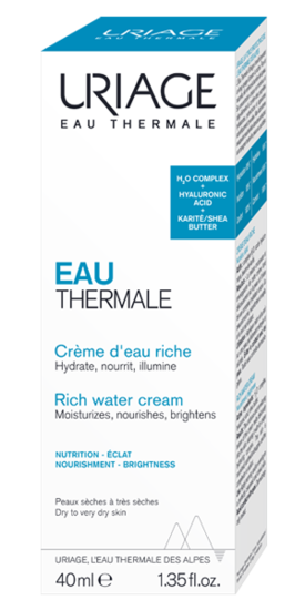 URIAGE EAU THERMALE – Crème d&rsquo;Eau Riche 40 ml